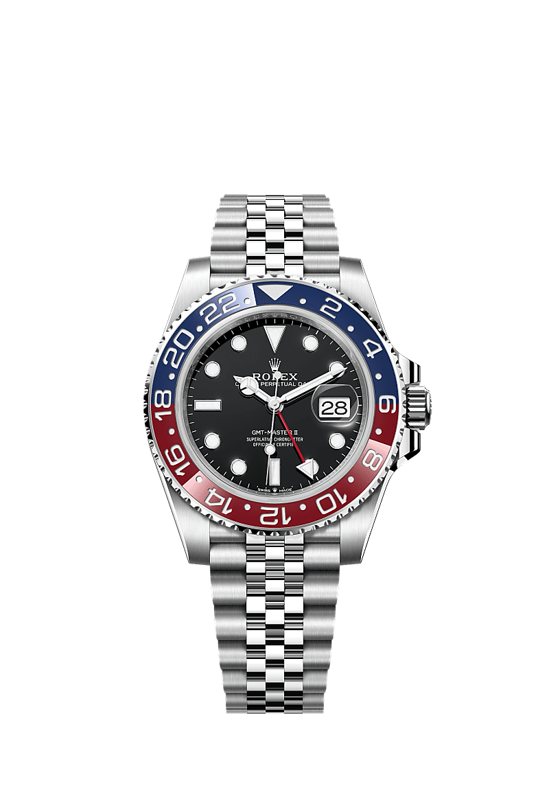 GMT-Master II, Oyster, 40 mm, acciaio Oystersteel, Quadrante : Nero, Rolex
