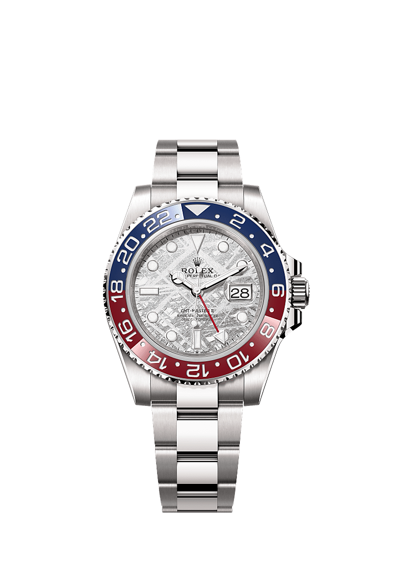 GMT-Master II, Oyster, 40 mm, or gris, Cadran : Météorite, Rolex