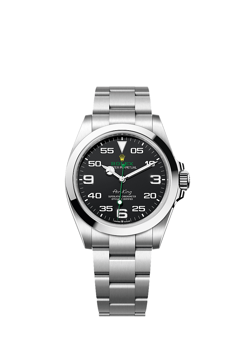 Air-King, Oyster, 40 mm, Oystersteel, Dial : Black, Rolex
