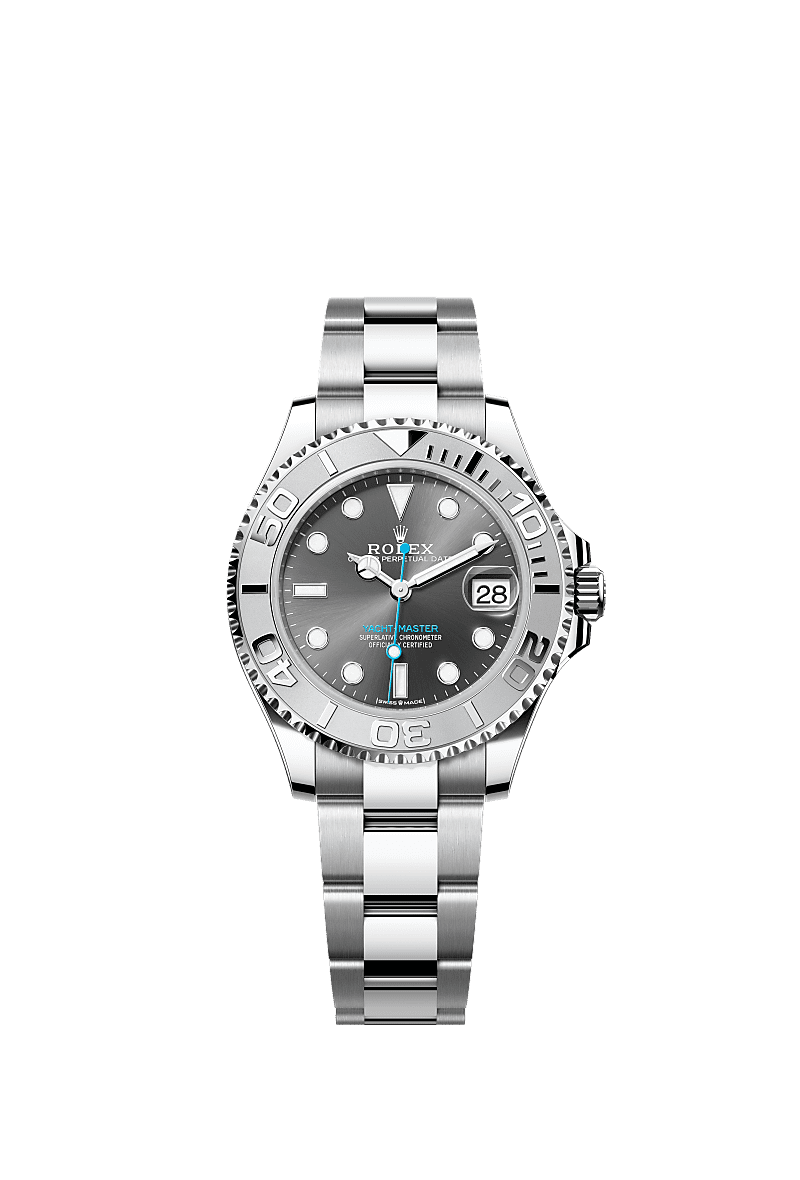 Yacht-Master 37, Oyster, 37 mm, Oystersteel and platinum, Dial : Slate, Rolex