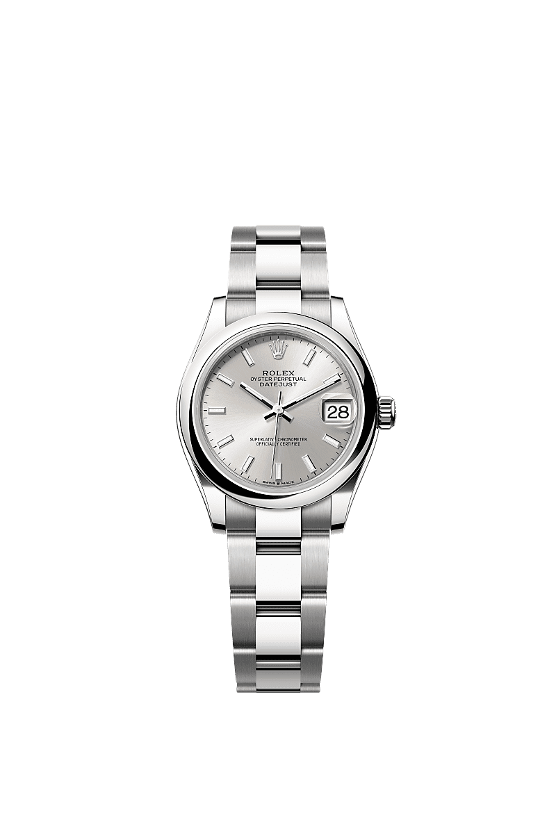 Datejust 31, Oyster, 31 mm, acero Oystersteel, Esfera : Plateada, Rolex
