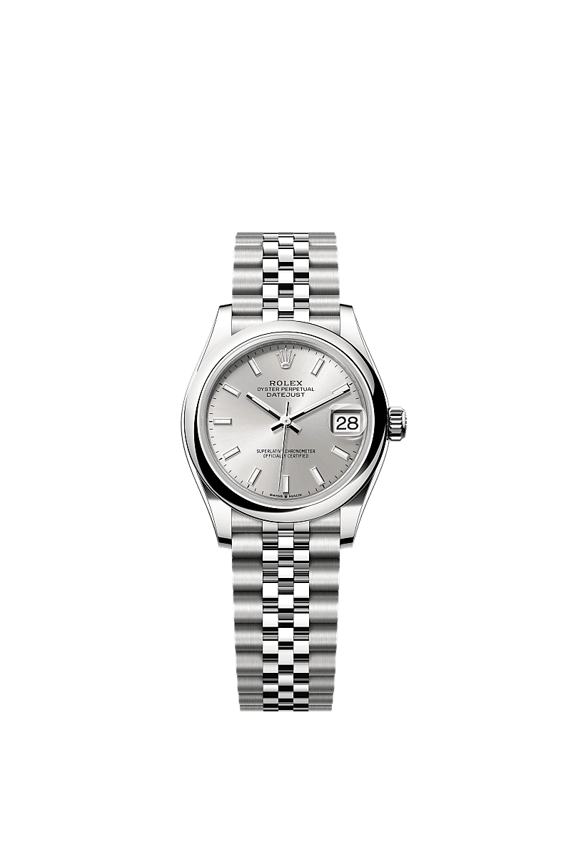 Datejust 31, Oyster, 31 มม., Oystersteel, หน้าปัด : สีเงิน, Rolex