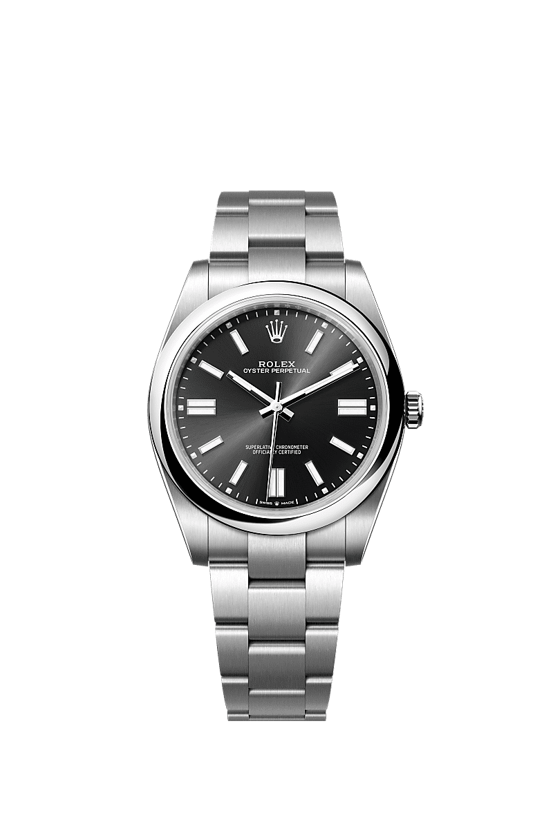Rolex oyster perpetual black strap cheap