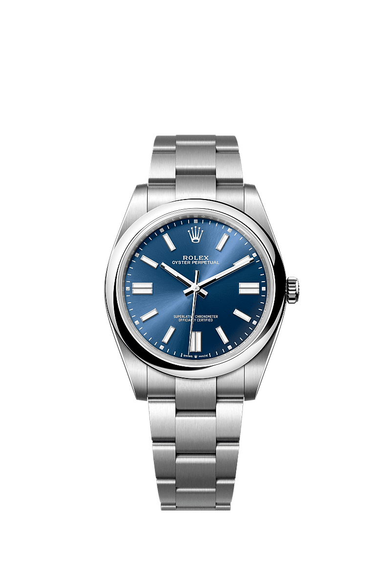 Rolex perpetual blue cheap