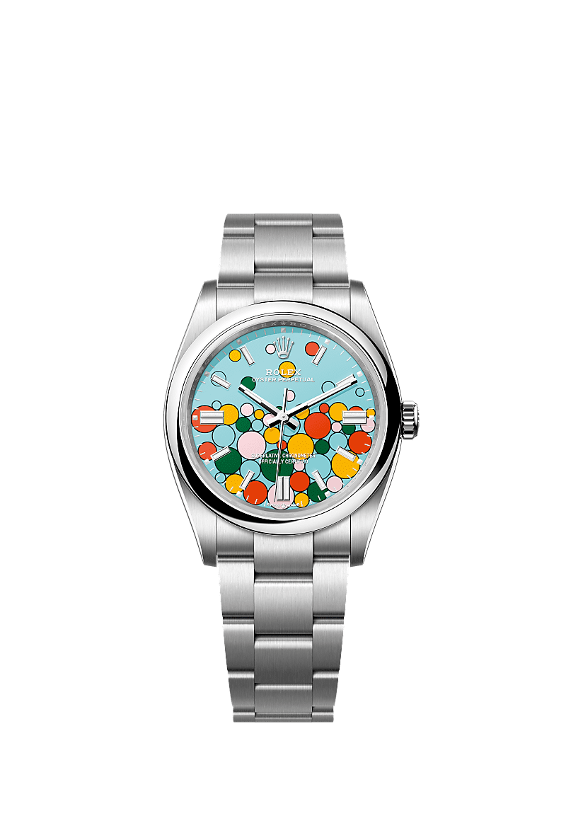 Rolex oyster perpetual 36mm blue dial discount