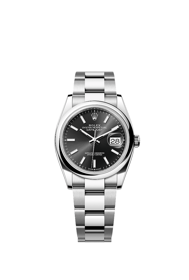 Rolex datejust 36 black dial on sale