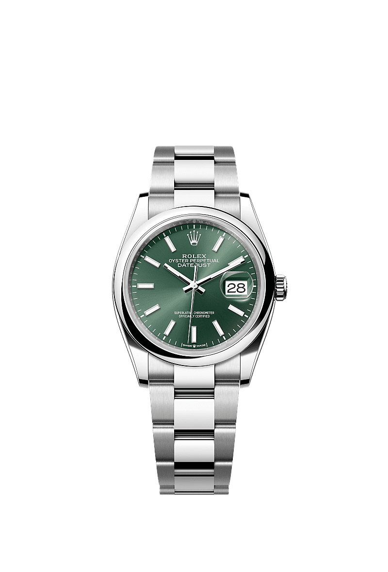 Rolex oyster perpetual datejust green outlet