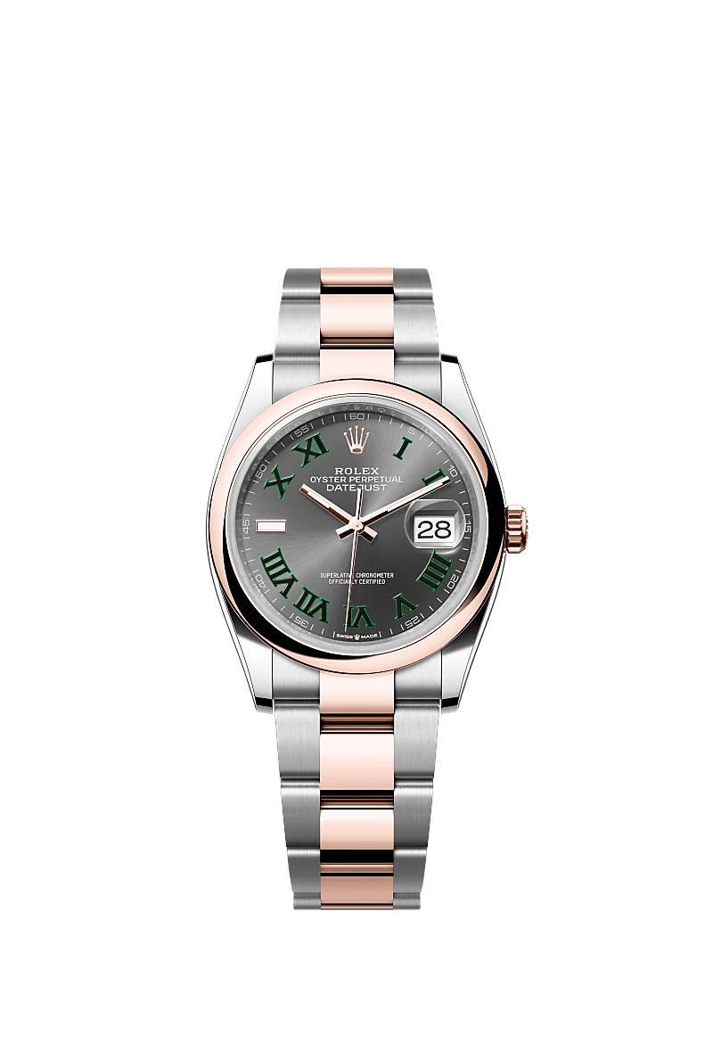 Orologio Rolex Datejust 36 in acciaio Oystersteel e oro Everose m126201 0030
