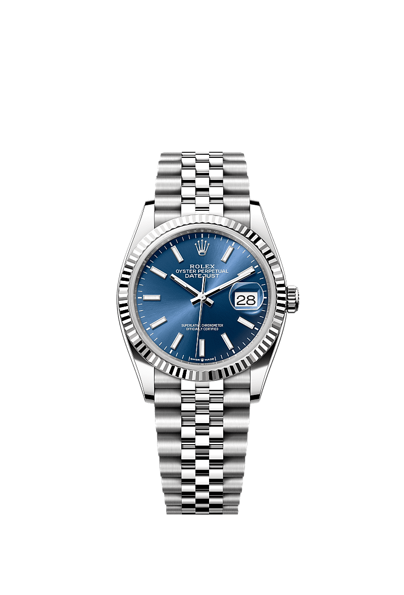 Rolex datejust 38mm blue dial on sale