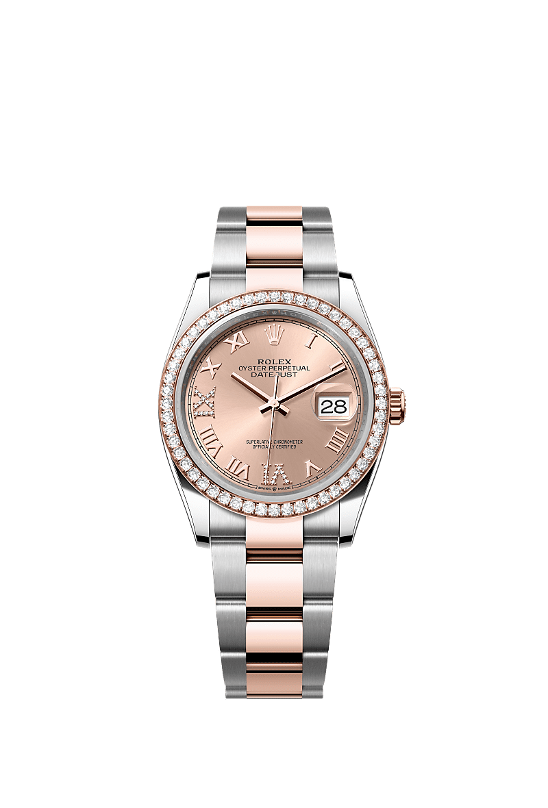 Rolex Datejust 36 watch Oystersteel and Everose gold m126281rbr 0016