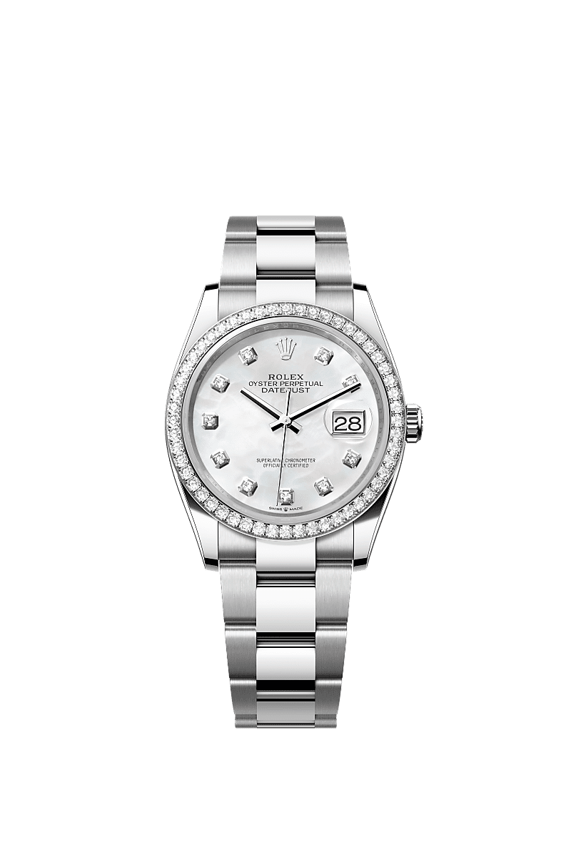 Rolex Datejust 36 watch Oystersteel and white gold m126284rbr 0012