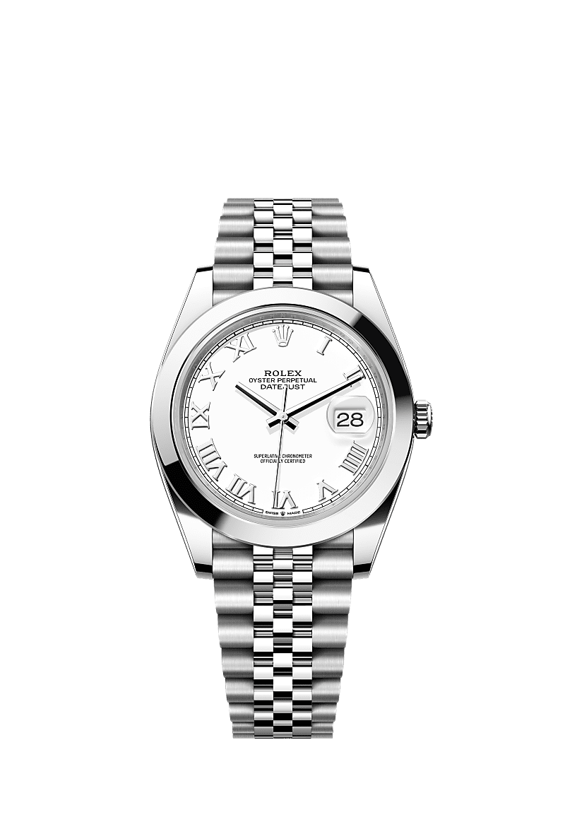 Rolex datejust 41 white dial discount