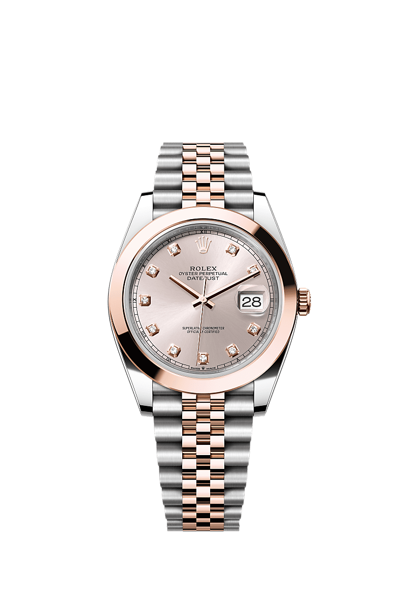 Rolex datejust 41 everose gold price deals