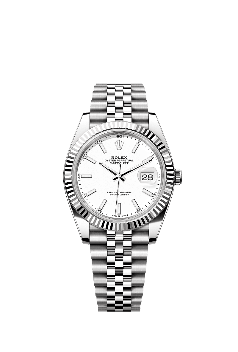 Rolex Datejust 41 watch Oystersteel and white gold m126334 0010