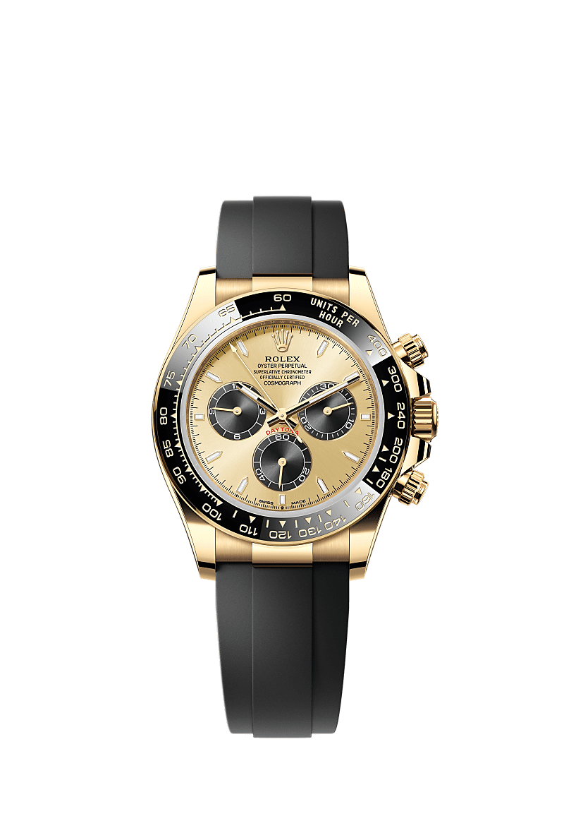 Rolex daytona black and gold store