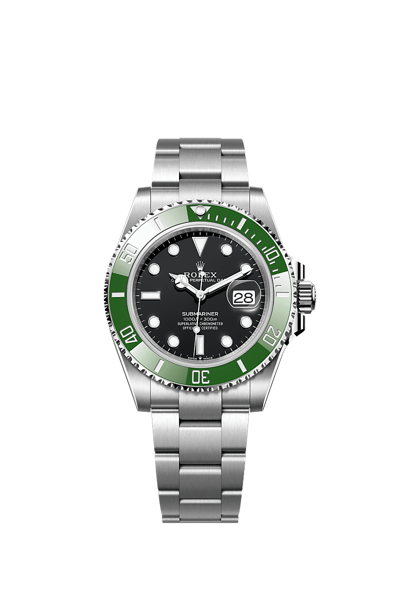Rolex oyster perpetual date submariner green deals