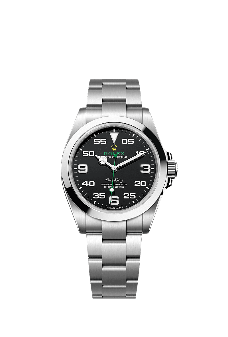 Rolex air king black deals