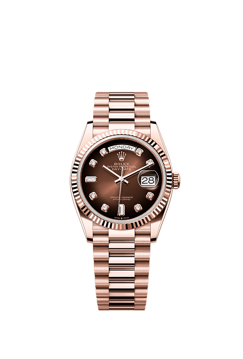 Rolex day date 36 gold green new arrivals