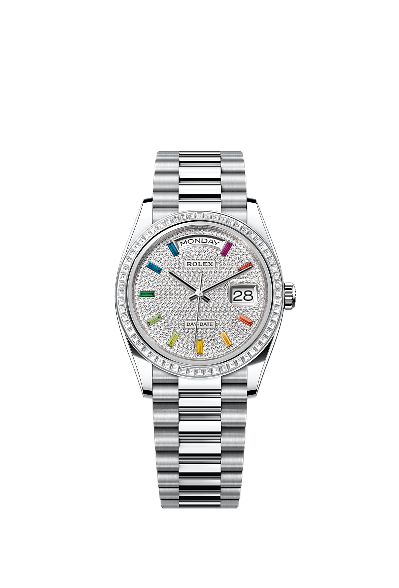 Rolex Day Date 36 watch platinum m128396tbr 0006