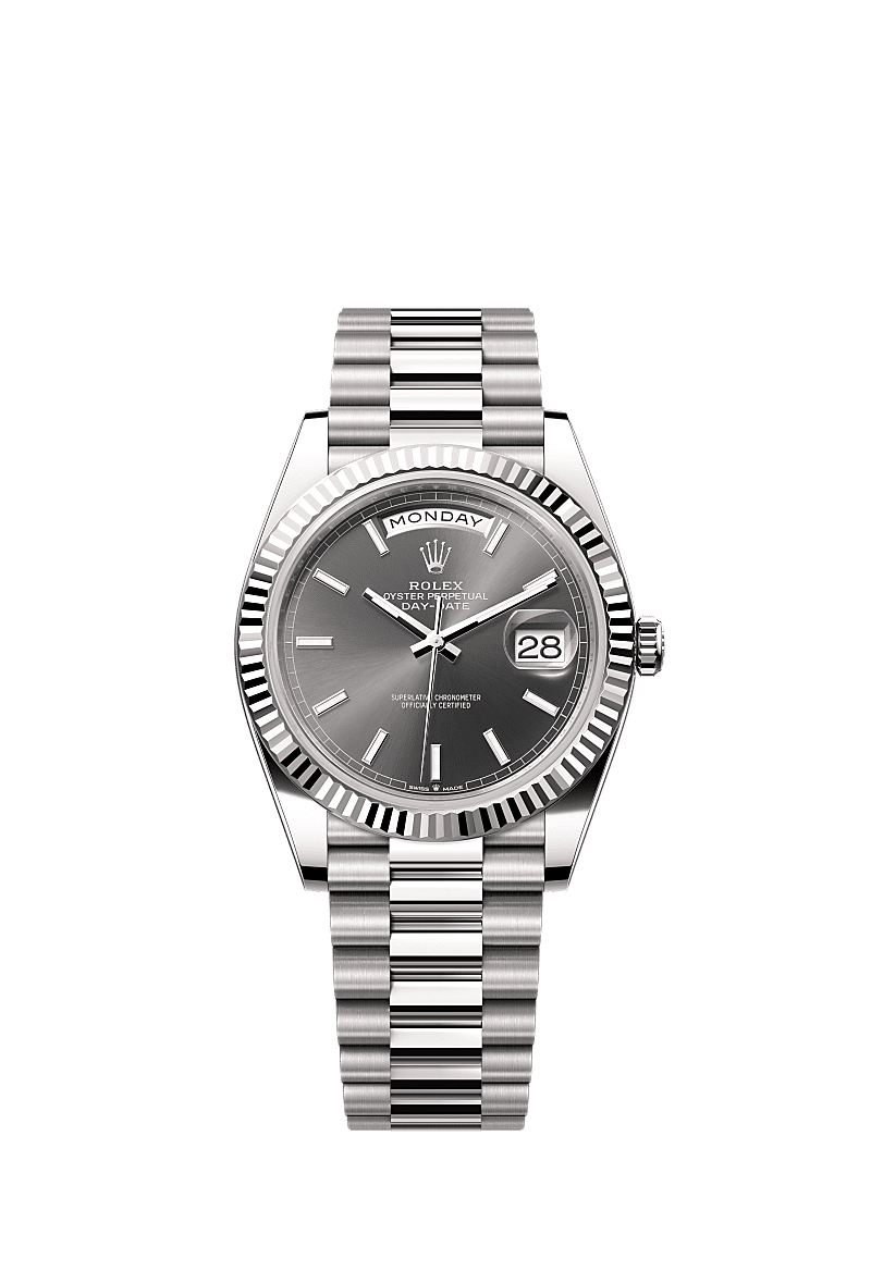 Rolex day date rhodium cheap