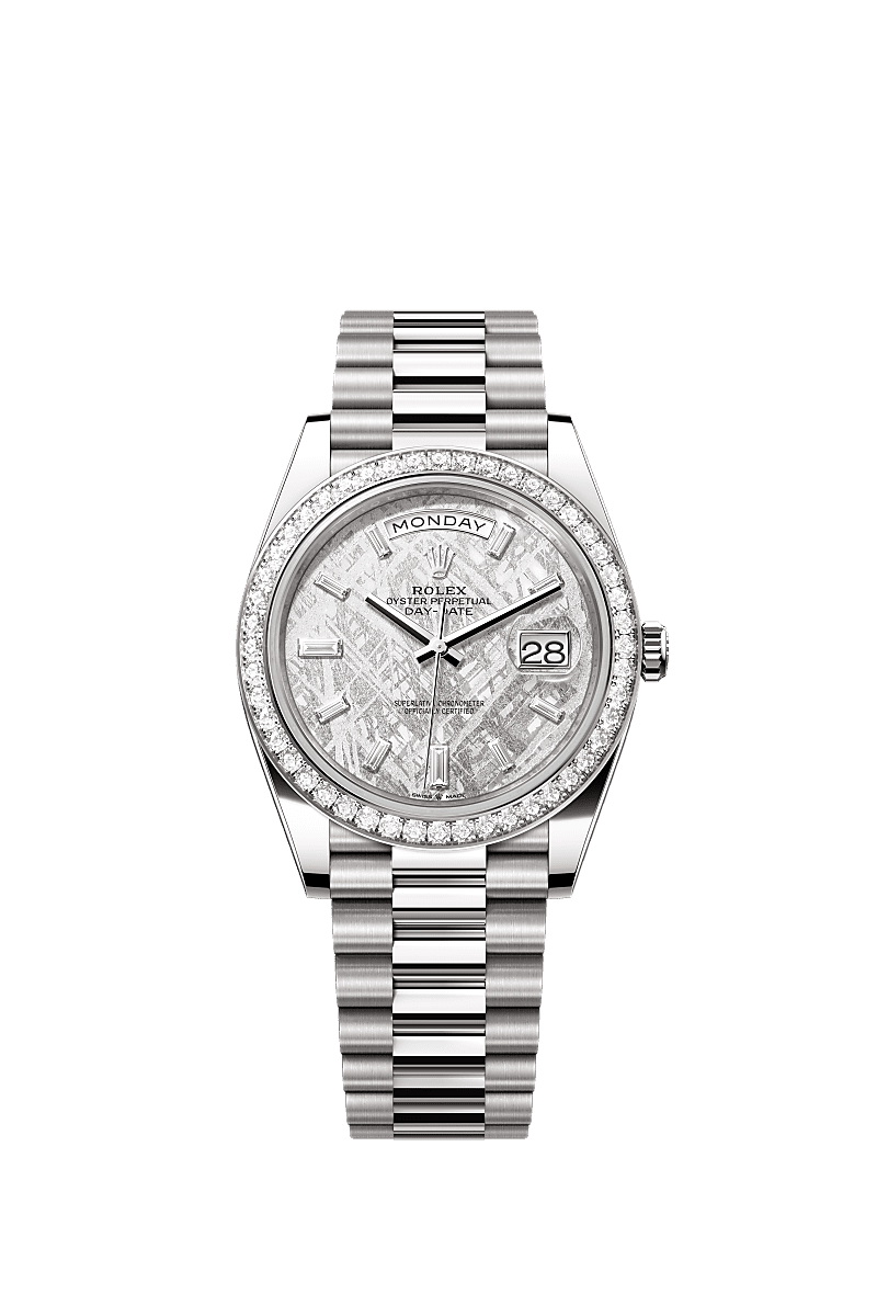 Rolex Day Date 40 watch 18 kt white gold m228349rbr 0040
