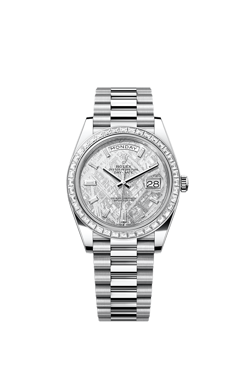 Rolex day date platinum meteorite sale
