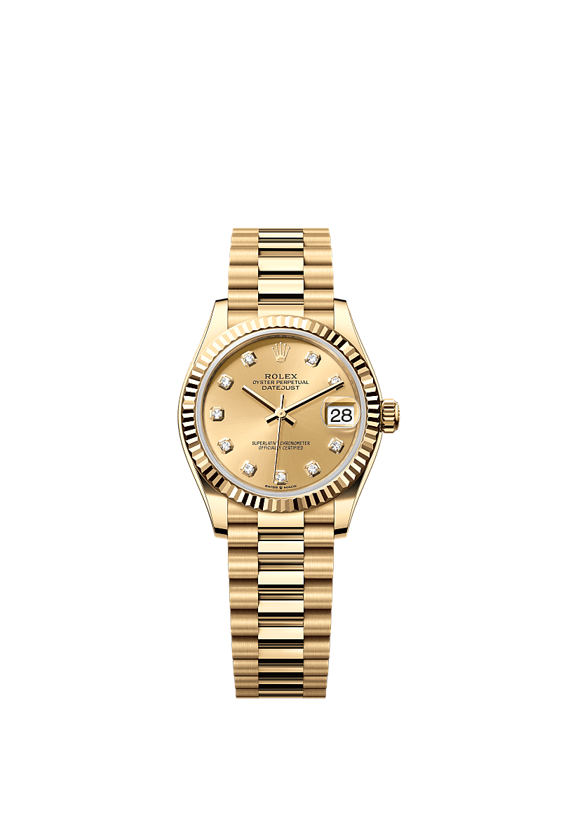 Rolex Datejust 31 Uhr 18 Karat Gelbgold m278278 0009