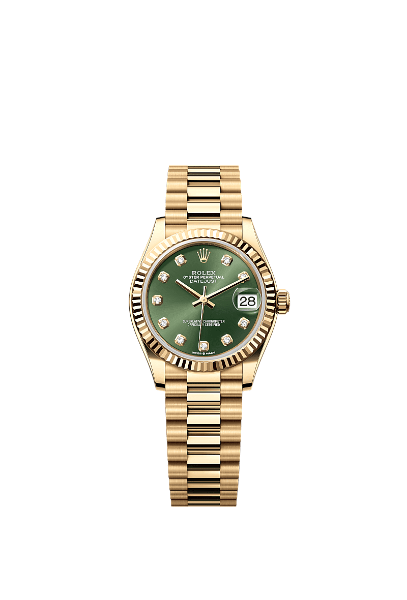 Green face rolex gold on sale