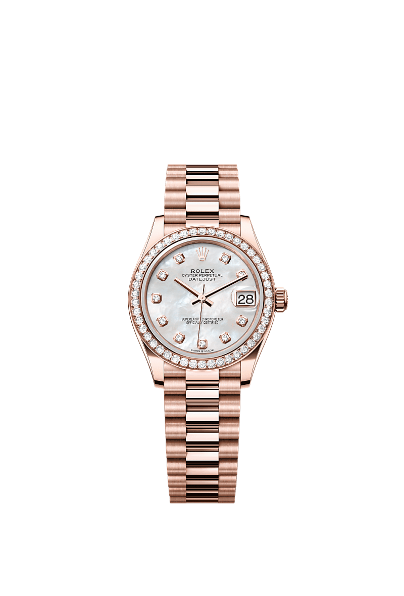 Rolex Datejust 31 saati 18 kt Everose alt n m278285rbr 0005