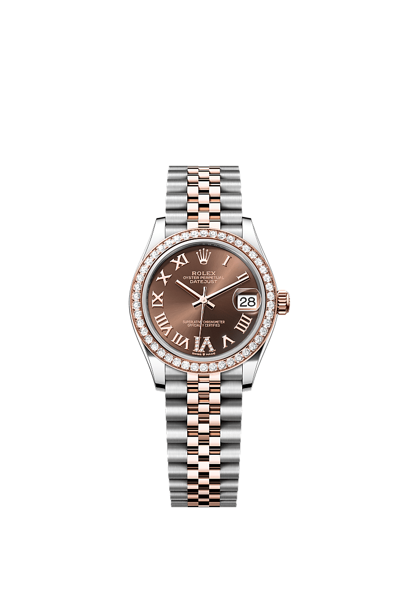 Rolex Datejust 31 watch Oystersteel and Everose gold m278381rbr 0006