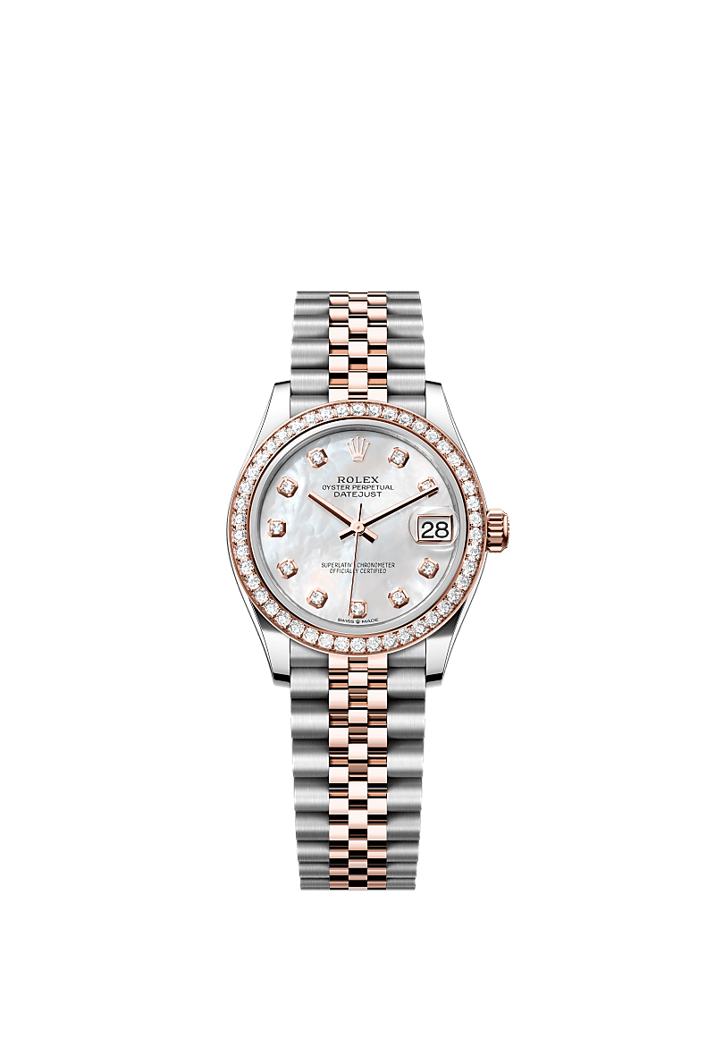 Rolex Datejust 31 watch Oystersteel and Everose gold m278381rbr 0026