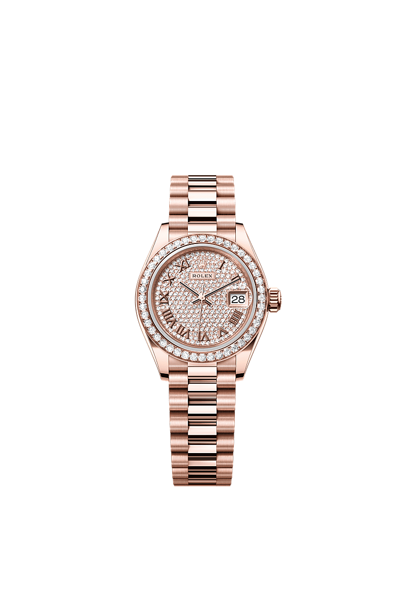 Rolex Lady Datejust watch 18 ct Everose gold m279135rbr 0021