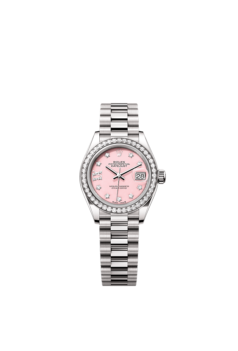 Rolex oyster perpetual datejust pink face cheap