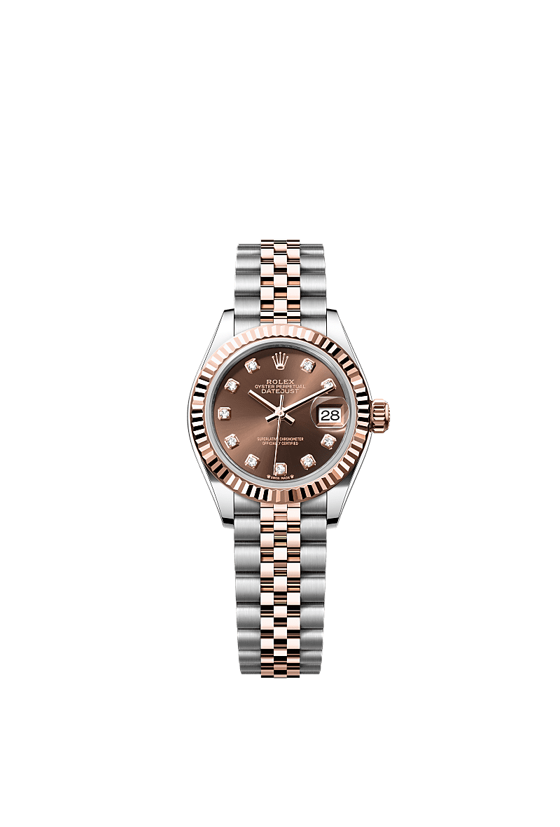 Rolex Lady Datejust watch Oystersteel and Everose gold m279171 0011