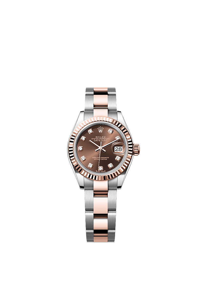 Rolex Lady Datejust watch Oystersteel and Everose gold m279171 0012