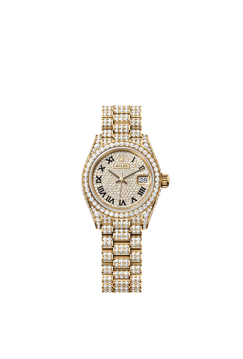 Rolex Lady Datejust watch 18 kt yellow gold m279458rbr 0001