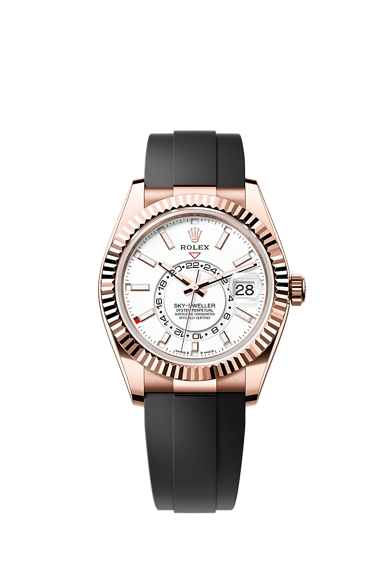 Rolex Sky Dweller watch 18 kt Everose gold m336235 0003