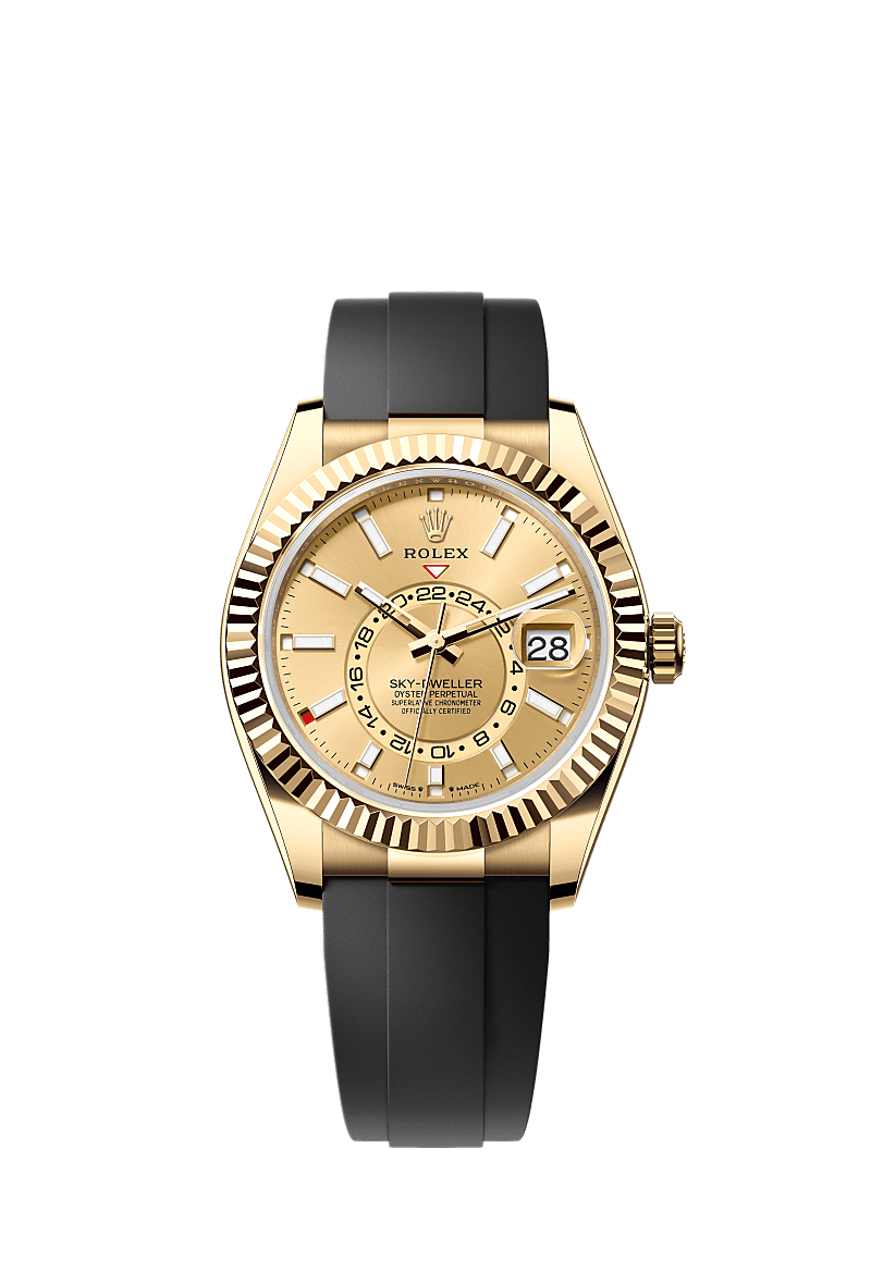 Rolex Sky Dweller watch 18 kt yellow gold m336238 0001