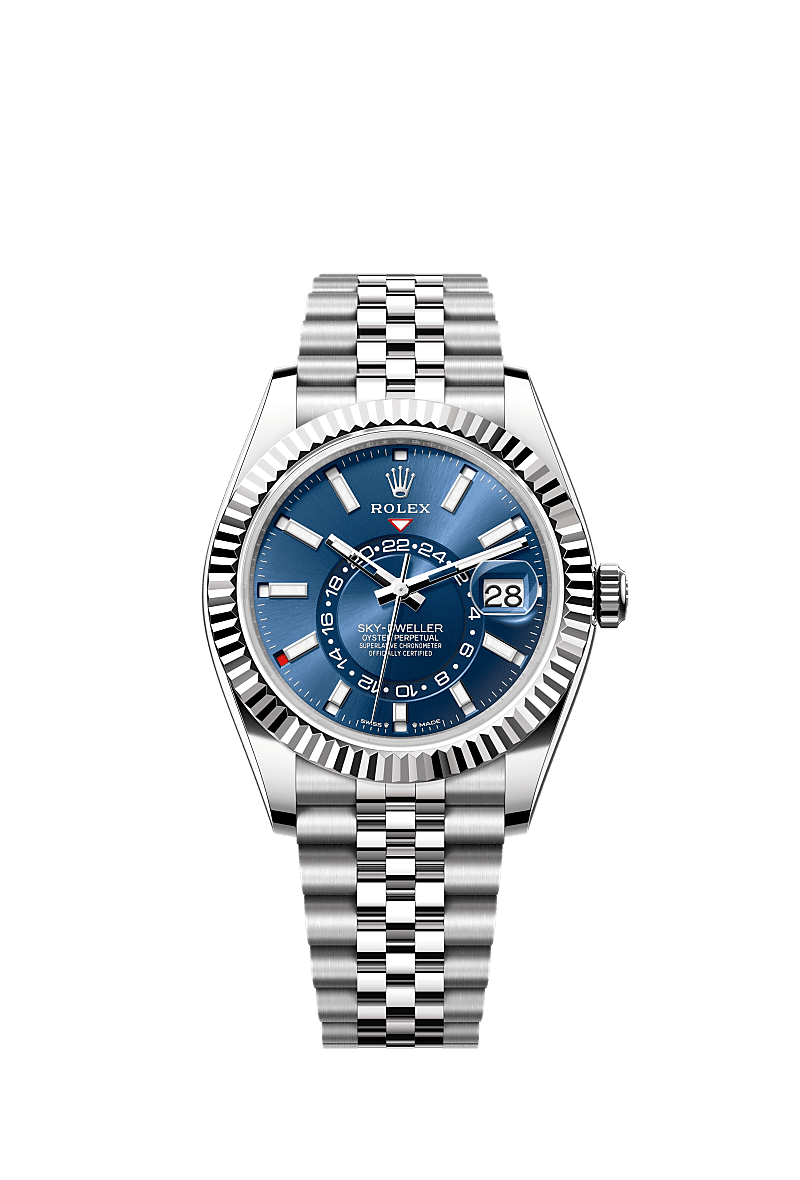Blue rolex sky dweller 2025