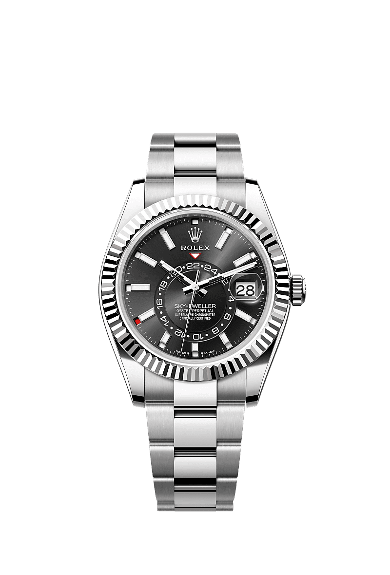 Rolex sky dweller blu prezzo on sale