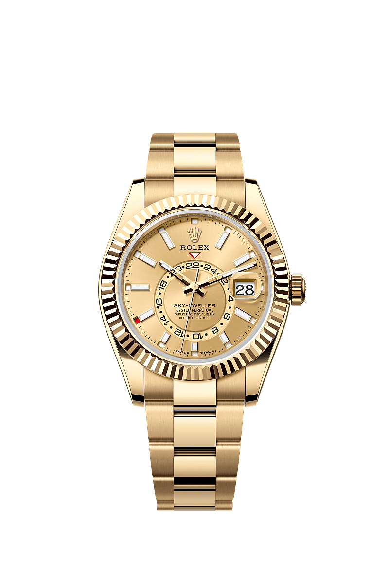 Rolex Sky Dweller watch 18 kt yellow gold m336938 0001