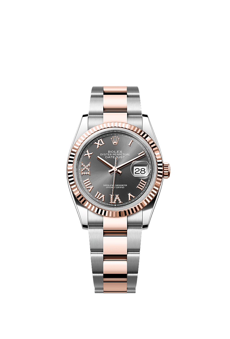 Rolex Datejust 36 watch: Oystersteel and Everose gold - m126231-0024