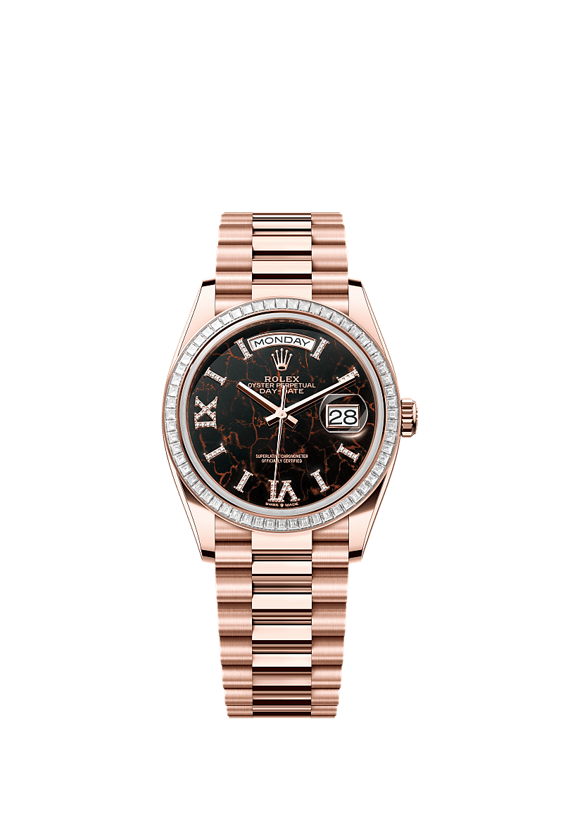 Rolex Day-Date 36 watch: 18 ct Everose gold - m128395tbr-0010