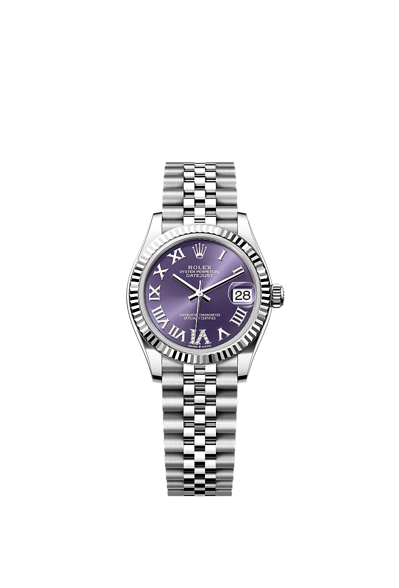 Rolex Datejust 31腕錶：白色黃金及蠔式鋼- m278274-0026