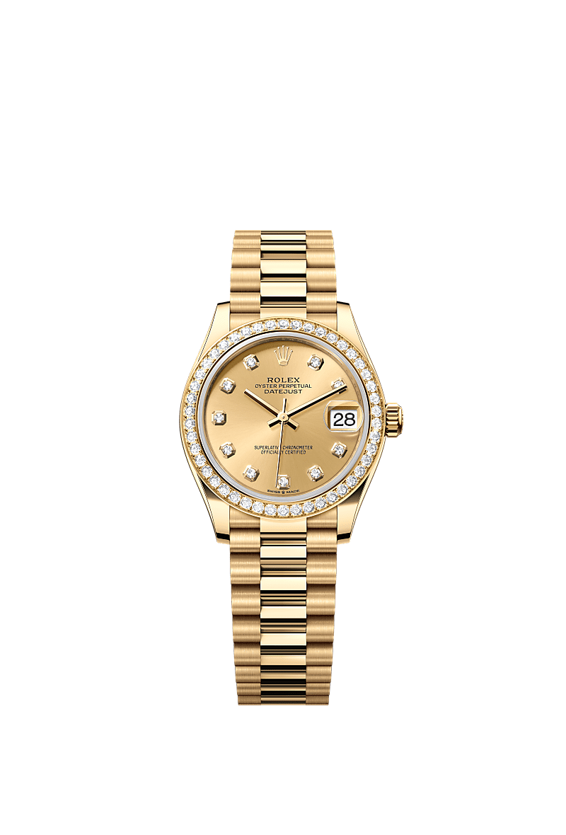 Rolex Datejust 31 watch: 18 ct yellow gold - m278288rbr-0005