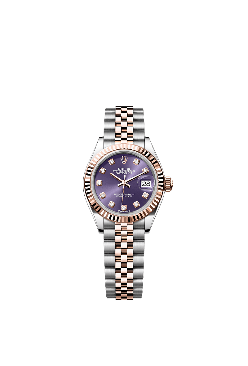 Rolex Lady-Datejust watch: Oystersteel and Everose gold - m279171-0015