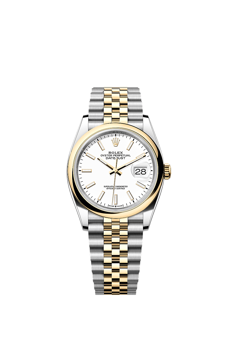売れ筋がひ！ Datejust Rolex 36 gold yellow and Oystersteel watch: 時計
