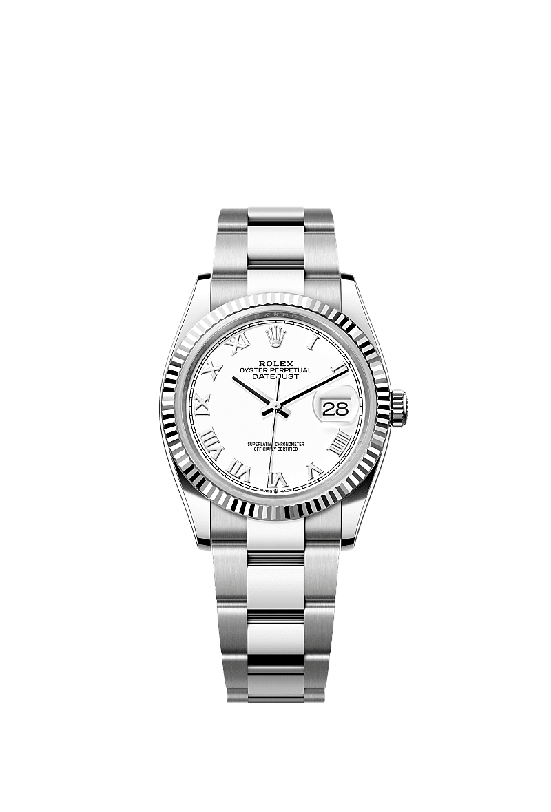 Rolex Datejust 36 watch: Oystersteel and white gold