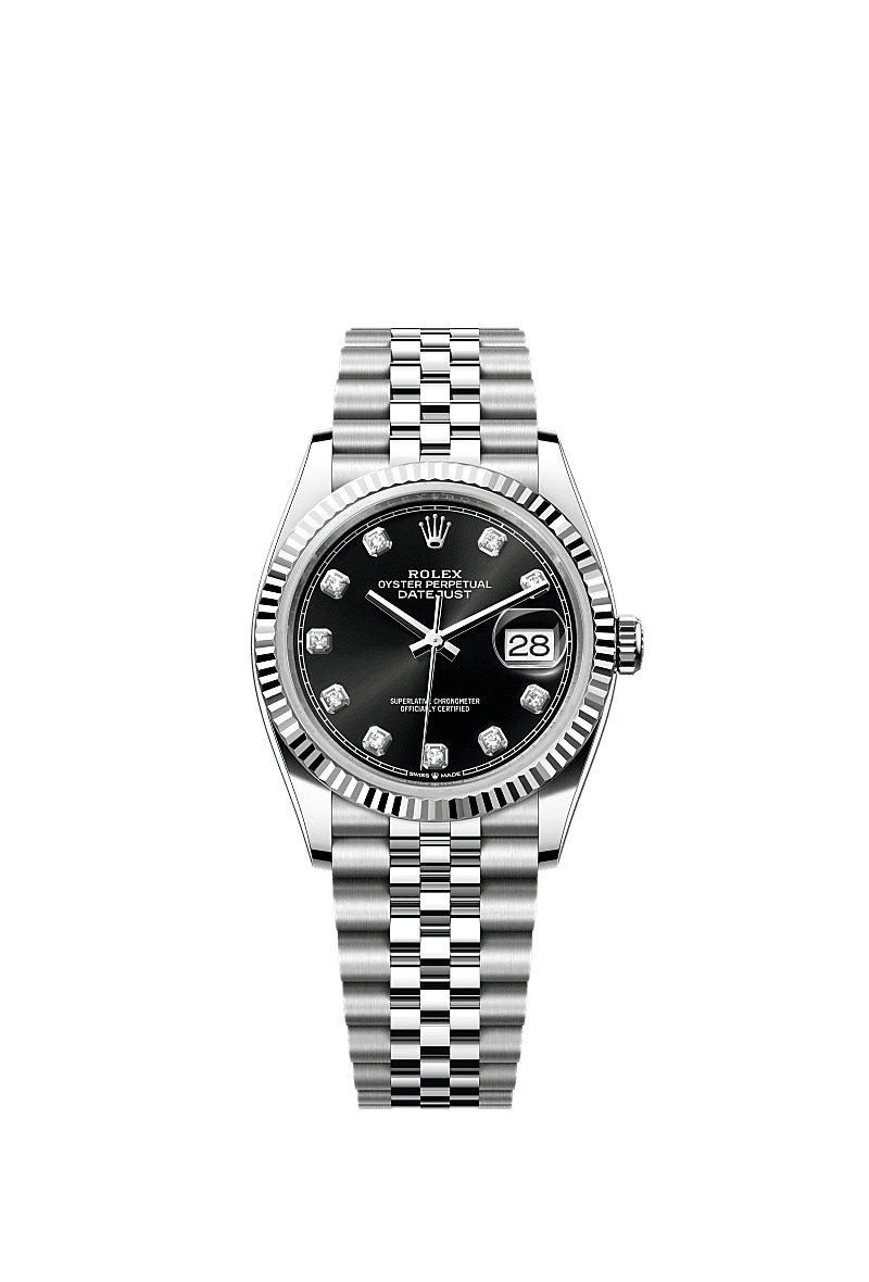 Rolex Datejust 36 watch: Oystersteel and white gold
