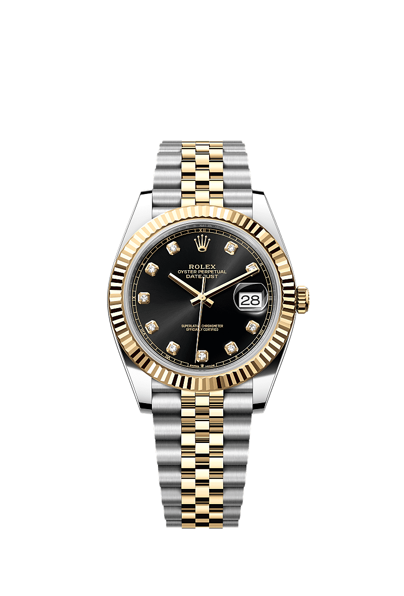 プロエッジ Daiモデル シューズ 黒/オレンジ Rolex Datejust 41 watch: Oystersteel and yellow gold